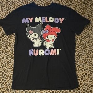 My Melody Kuromi Black T-Shirt - Small